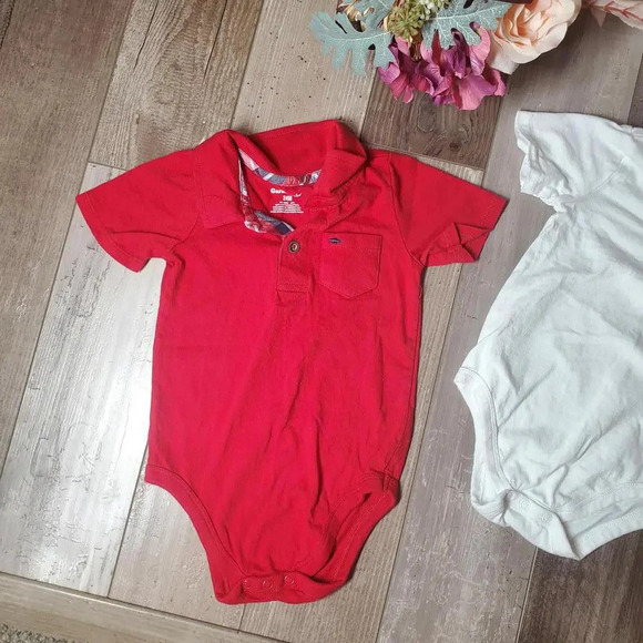 Garanimals Toddler Boy Dress Polo Dress Shirts Size 24m Red and White NWOT - Picture 5 of 9